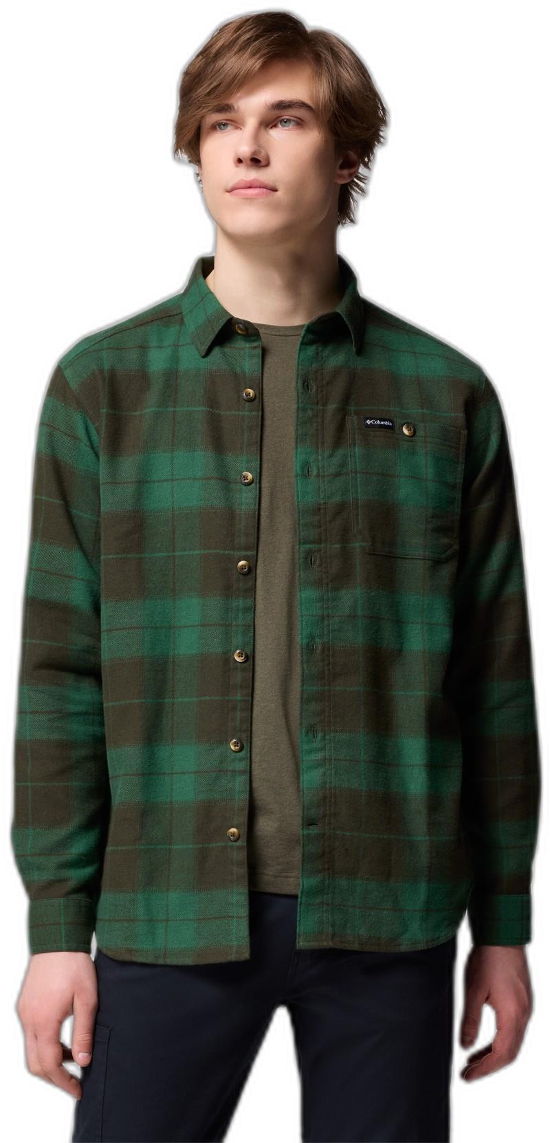 Pitchstone Heavyweight Flannel II - Mens - greenscape macro buffalo tartan 1