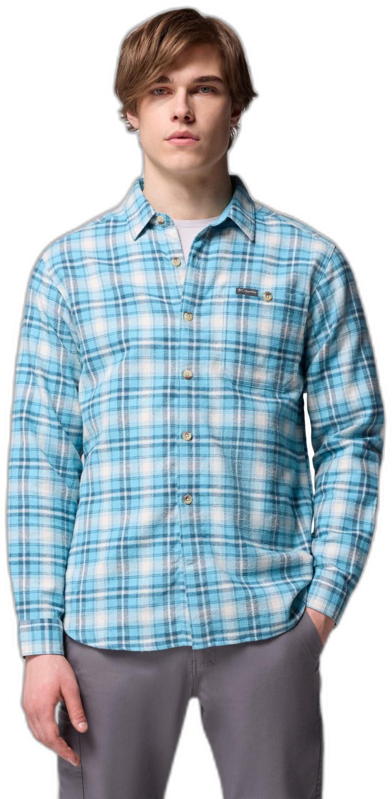 Pitchstone Heavyweight Flannel II - Mens - vintage blue railway tartan 1