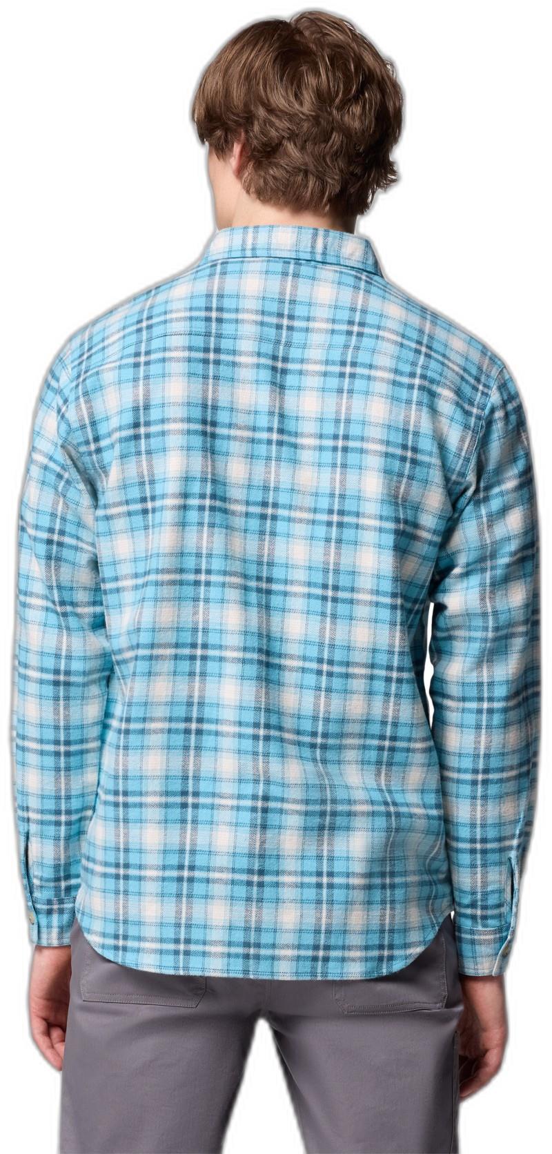 Pitchstone Heavyweight Flannel II - Mens - vintage blue railway tartan 1