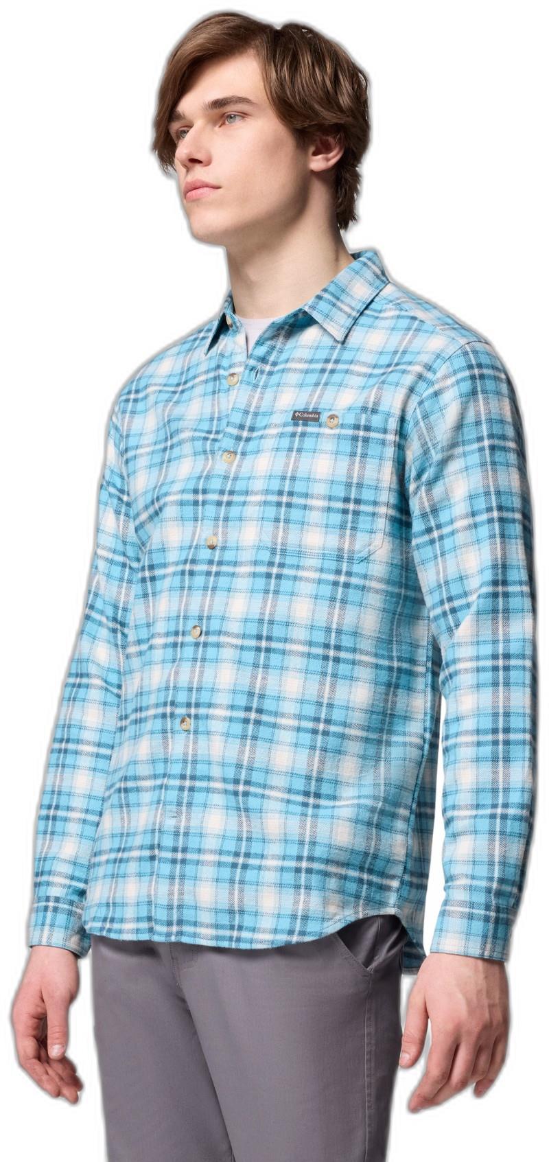 Pitchstone Heavyweight Flannel II - Mens - vintage blue railway tartan 1