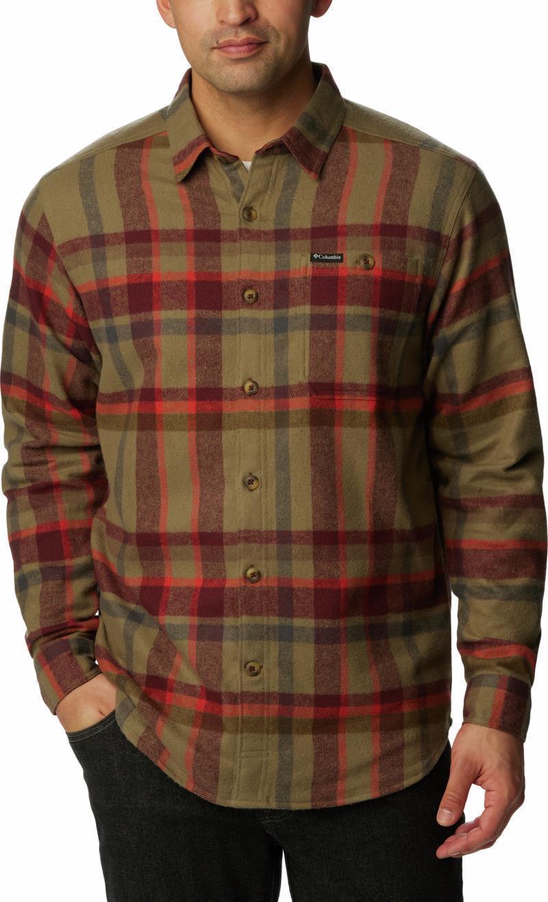 Pitchstone Heavyweight Flannel Shirt - Mens - Stone Green Macro Multi 1