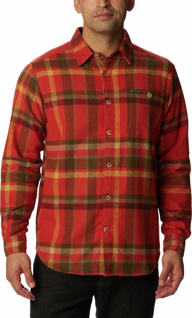 Pitchstone Heavyweight Flannel Shirt - Mens - Warp Red Macro Multi 1