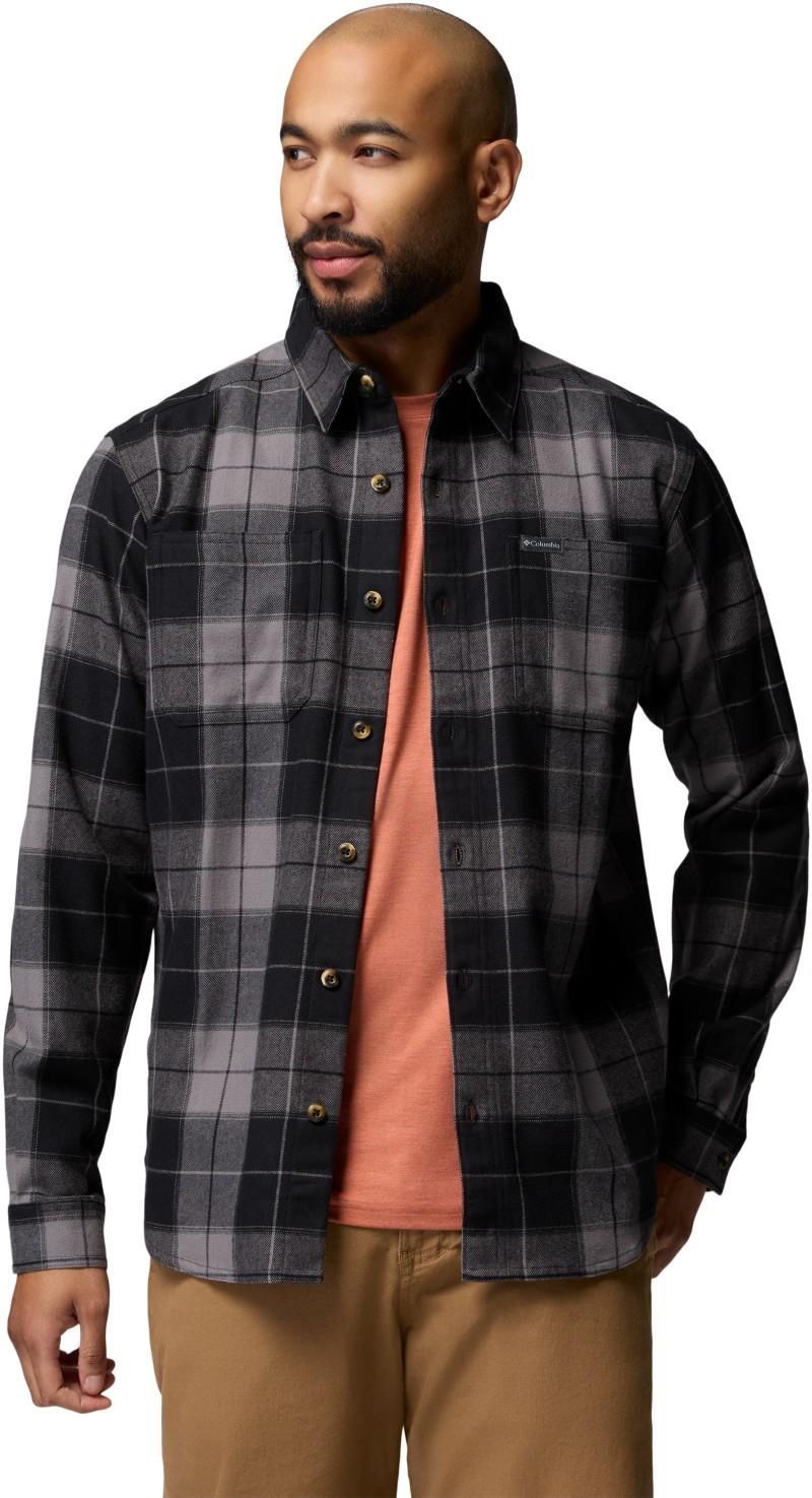 Pitchstone Stretch Flannel - Mens - black macro tartan / black 1