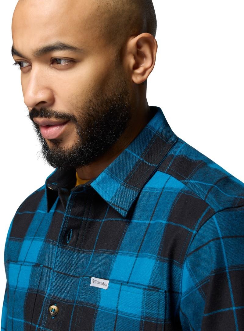 Pitchstone Stretch Flannel - Mens - phoenix blue macro tartan / black 1
