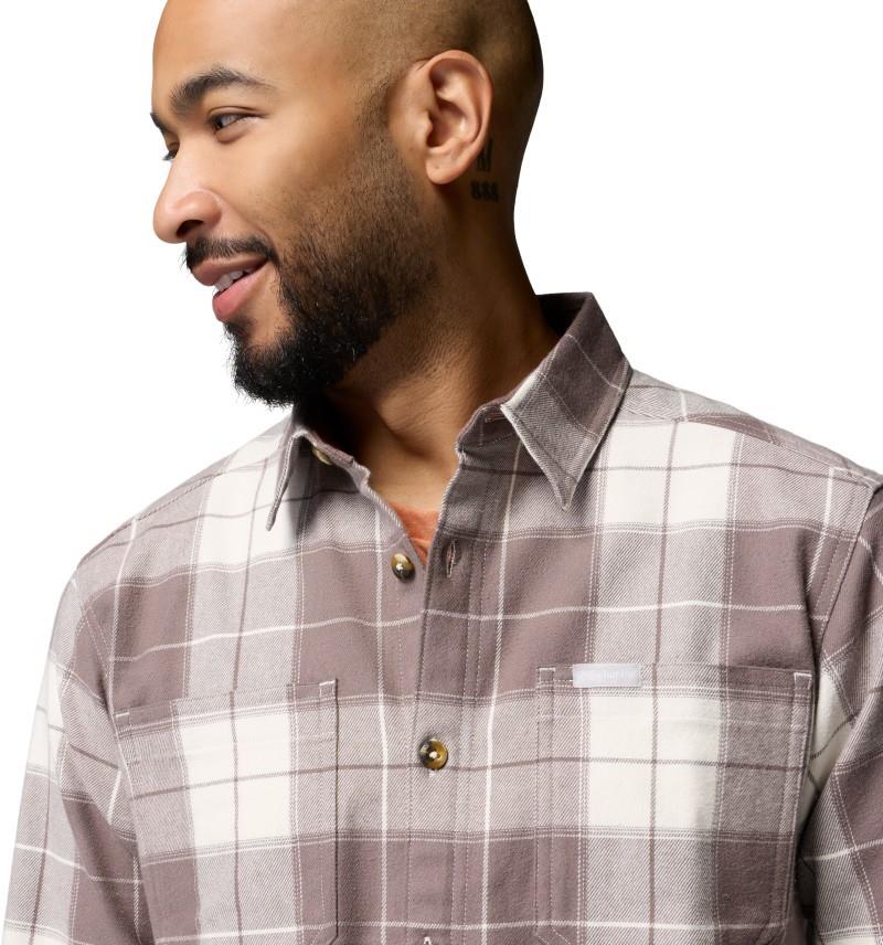 Pitchstone Stretch Flannel - Mens - sea salt macro tartan / iron 1
