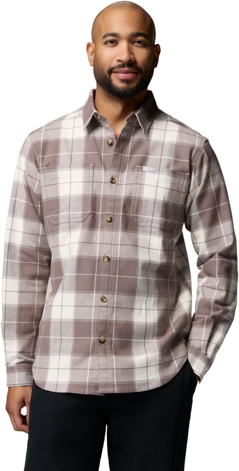 Pitchstone Stretch Flannel - Mens - sea salt macro tartan / iron 1