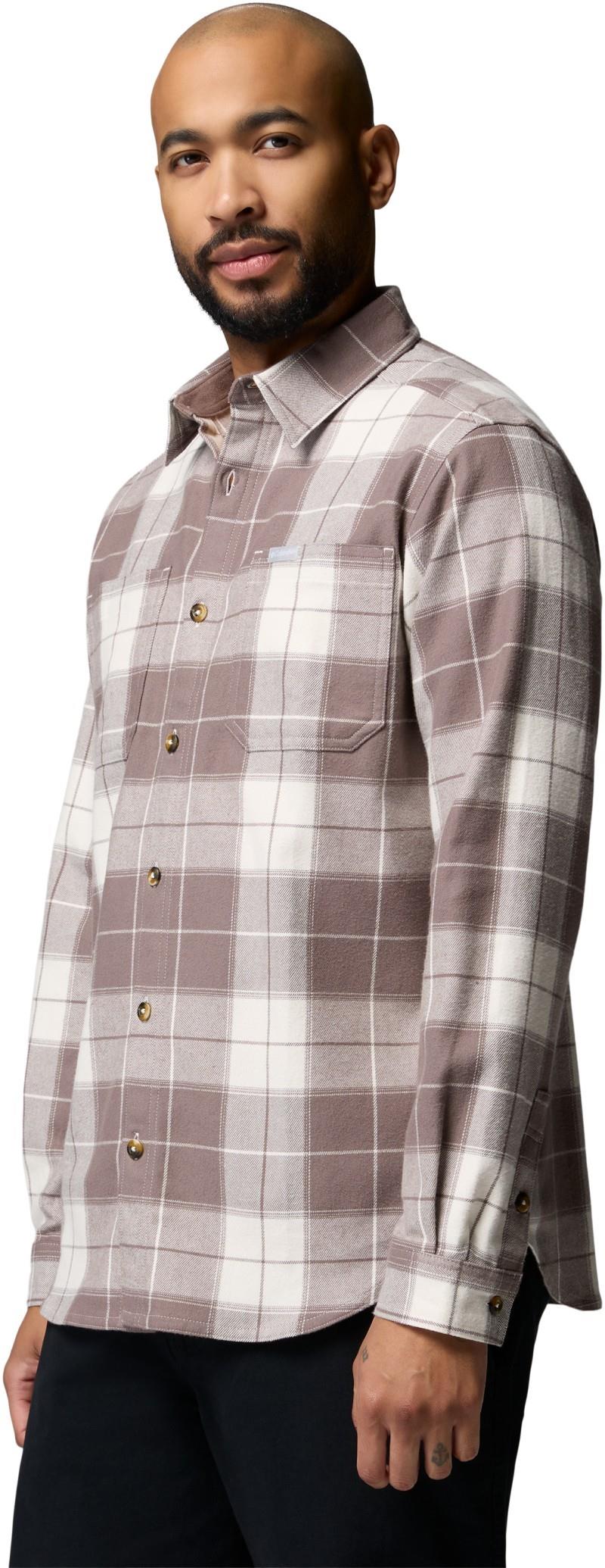Pitchstone Stretch Flannel - Mens - sea salt macro tartan / iron 1