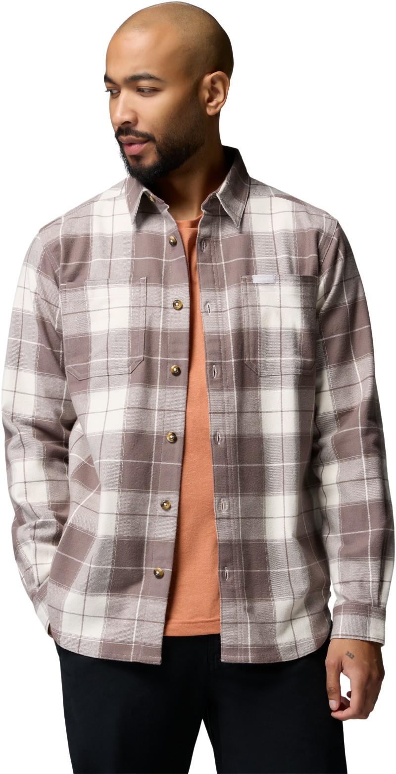 Pitchstone Stretch Flannel - Mens - sea salt macro tartan / iron 1