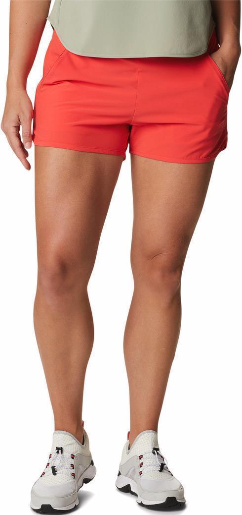 Pleasant Creek Stretch Shorts, 3" Inseam - Womens - Red Hibiscus 2