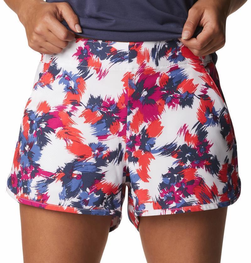 Pleasant Creek Stretch Shorts, 3" Inseam - Womens - White Typhoon Blooms Multi 1