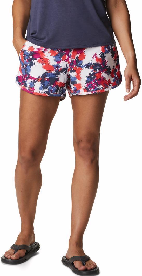 Pleasant Creek Stretch Shorts, 3" Inseam - Womens - White Typhoon Blooms Multi 2
