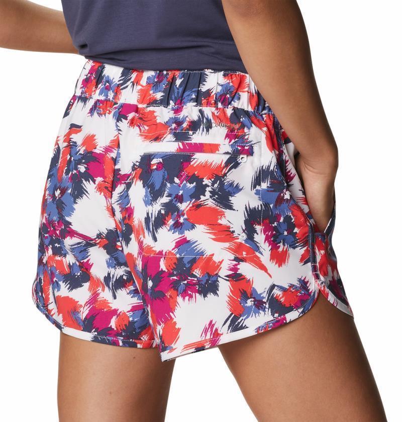 Pleasant Creek Stretch Shorts, 3" Inseam - Womens - White Typhoon Blooms Multi 5