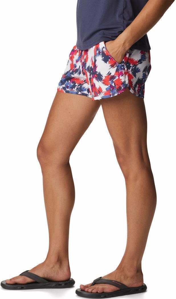 Pleasant Creek Stretch Shorts, 5" Inseam - Womens - White Typhoon Blooms Multi 4