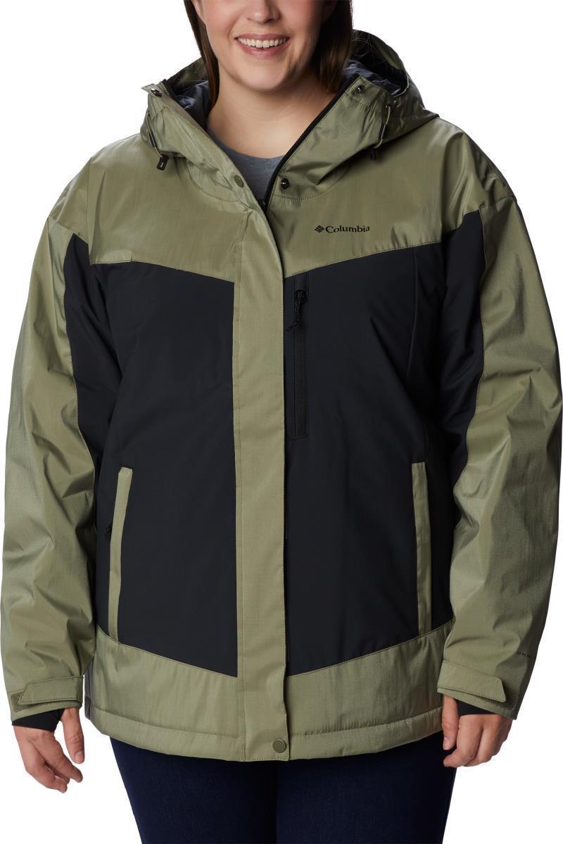 Point Park Insulated Jacket - Plus - Womens - Stone Green Sheen / Black 1