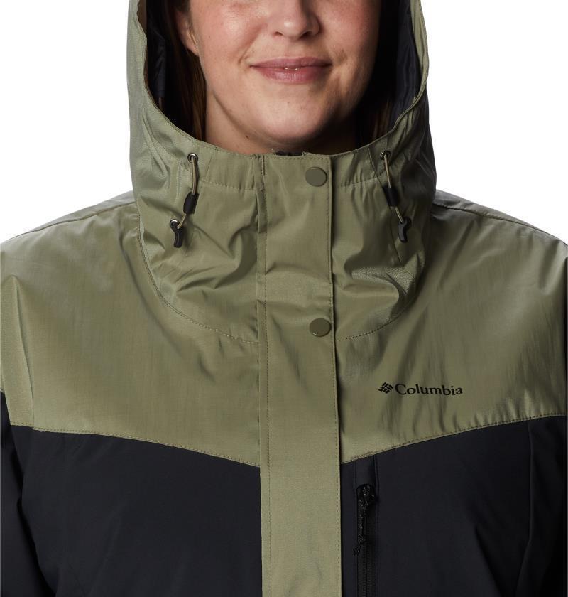 Point Park Insulated Jacket - Plus - Womens - Stone Green Sheen / Black 6