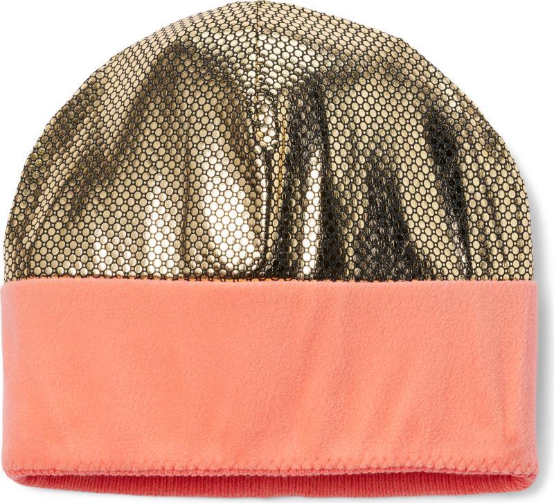 Polar Powder Beanie - Youth - Clematis Blue / Snowdrift / Hot Coral 3