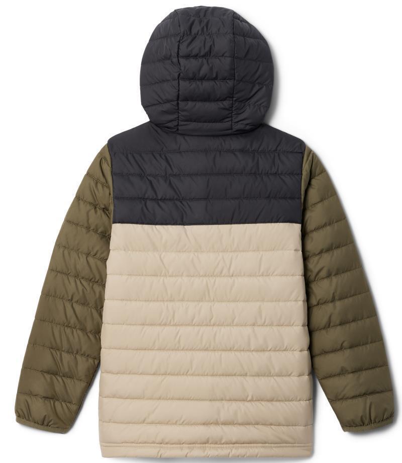 Powder Lite Hooded Jacket - Youth Boys - Ancient Fossil / Shark / Stone Green 2