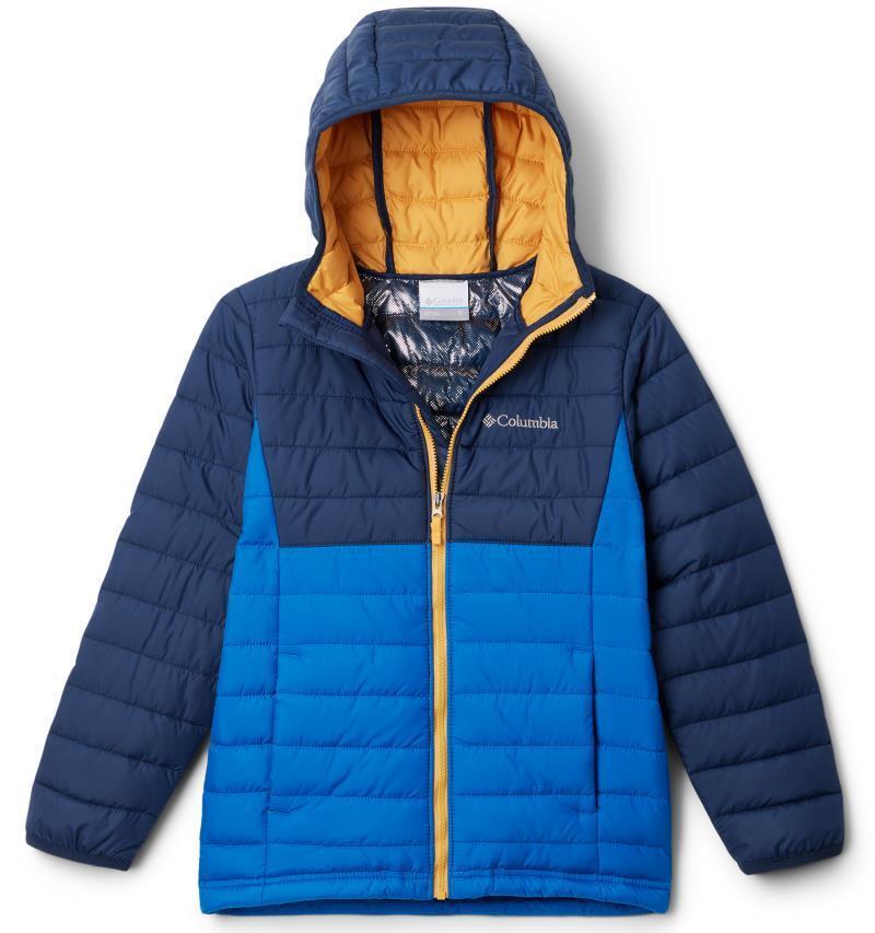 Powder Lite Hooded Jacket - Youth Boys - Bright Indigo / Collegiate Navy 1