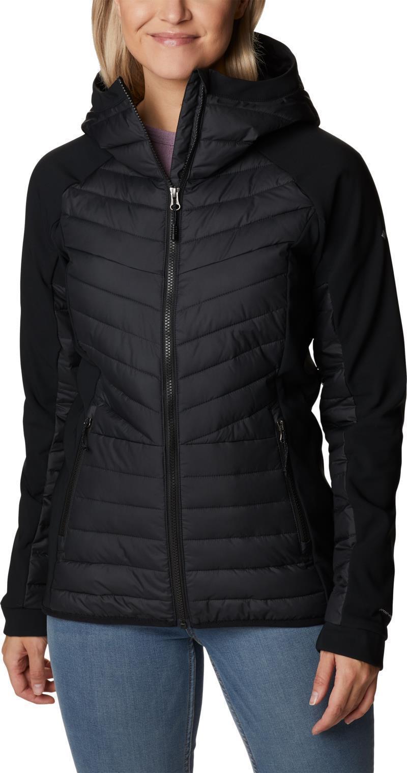 Powder Lite Hybrid Hooded Jacket - Womens - Black 1