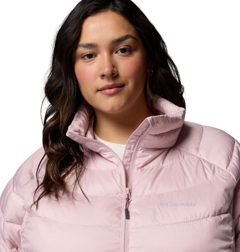 Powder Lite II Full-Zip Jacket, Extended - Womens - mineral pink ripstop 1