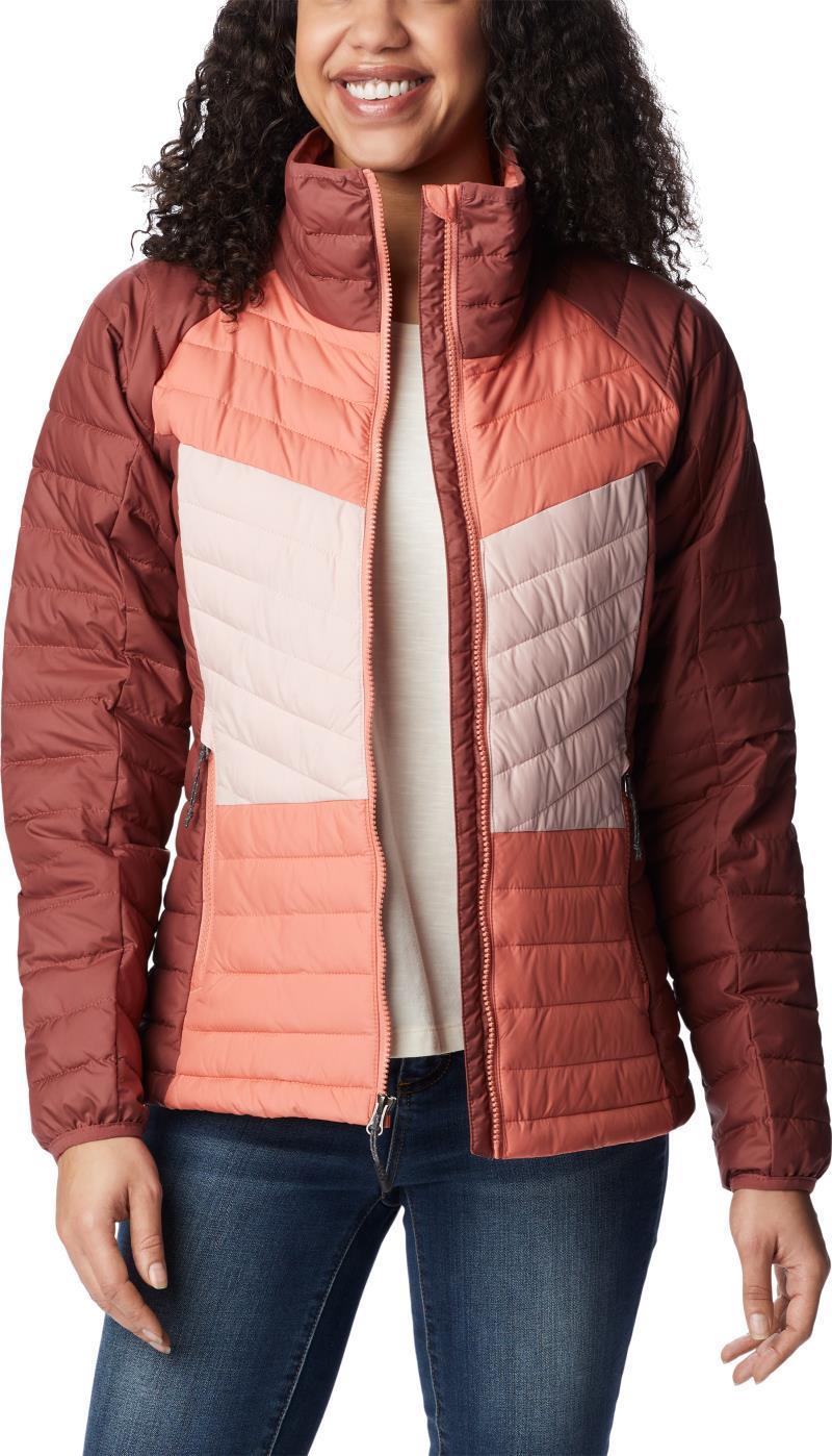 Powder Lite II Full Zip Jacket - Womens - Beetroot / Faded Peach / Dusty Pink 2