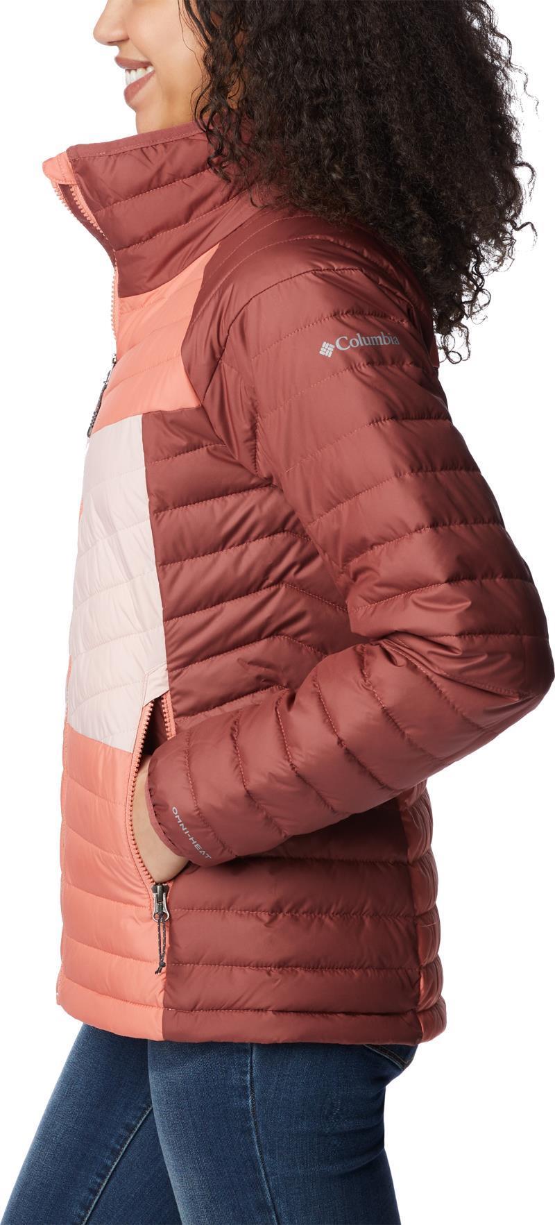 Powder Lite II Full Zip Jacket - Womens - Beetroot / Faded Peach / Dusty Pink 3