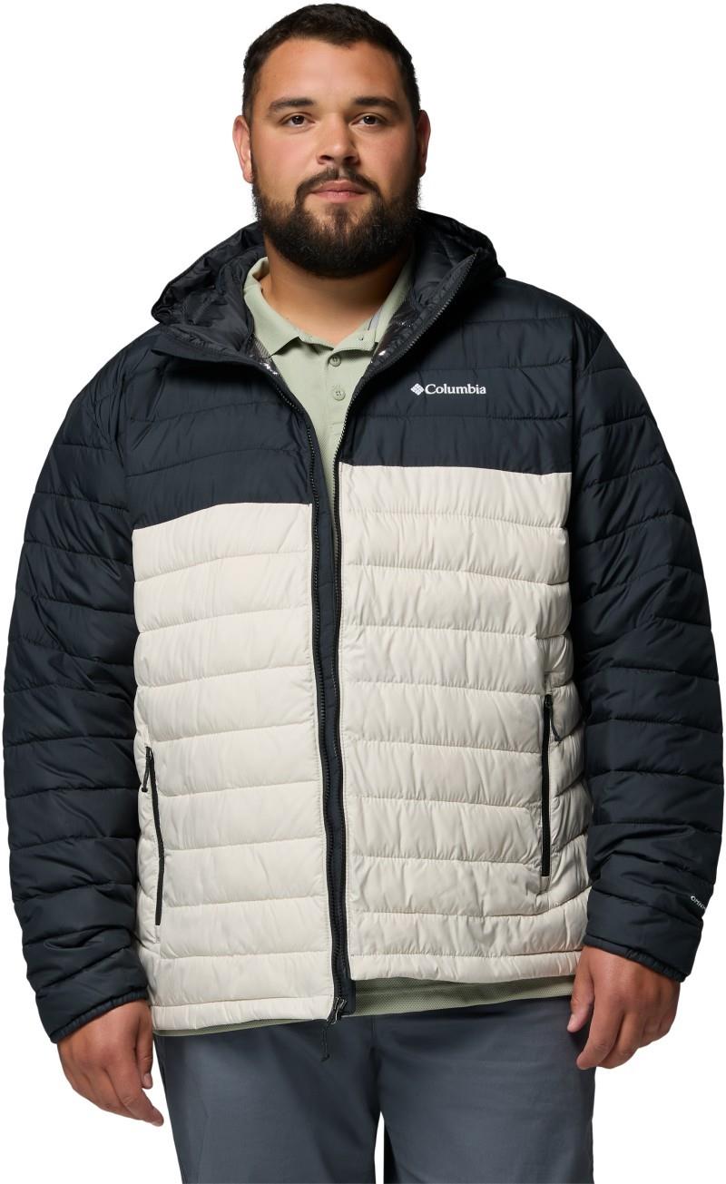 Powder Lite II Hooded Jacket, Extended - Mens - dark stone / black 1