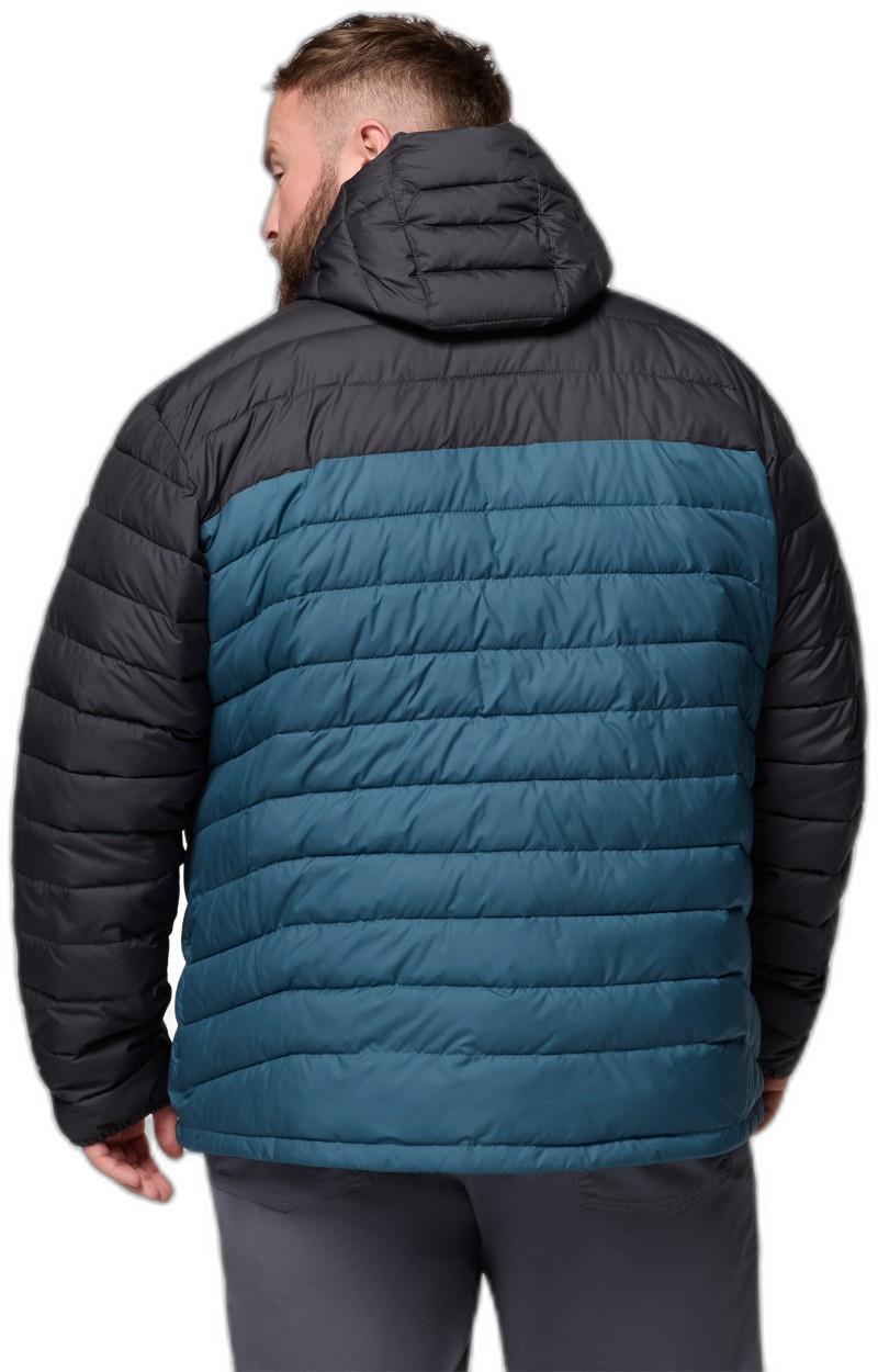 Powder Lite II Hooded Jacket, Extended - Mens - everblue / shark 1