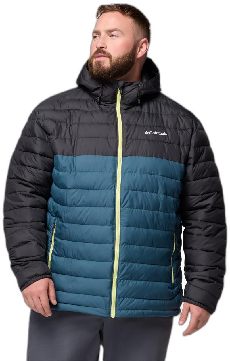 Powder Lite II Hooded Jacket, Extended - Mens - everblue / shark 1