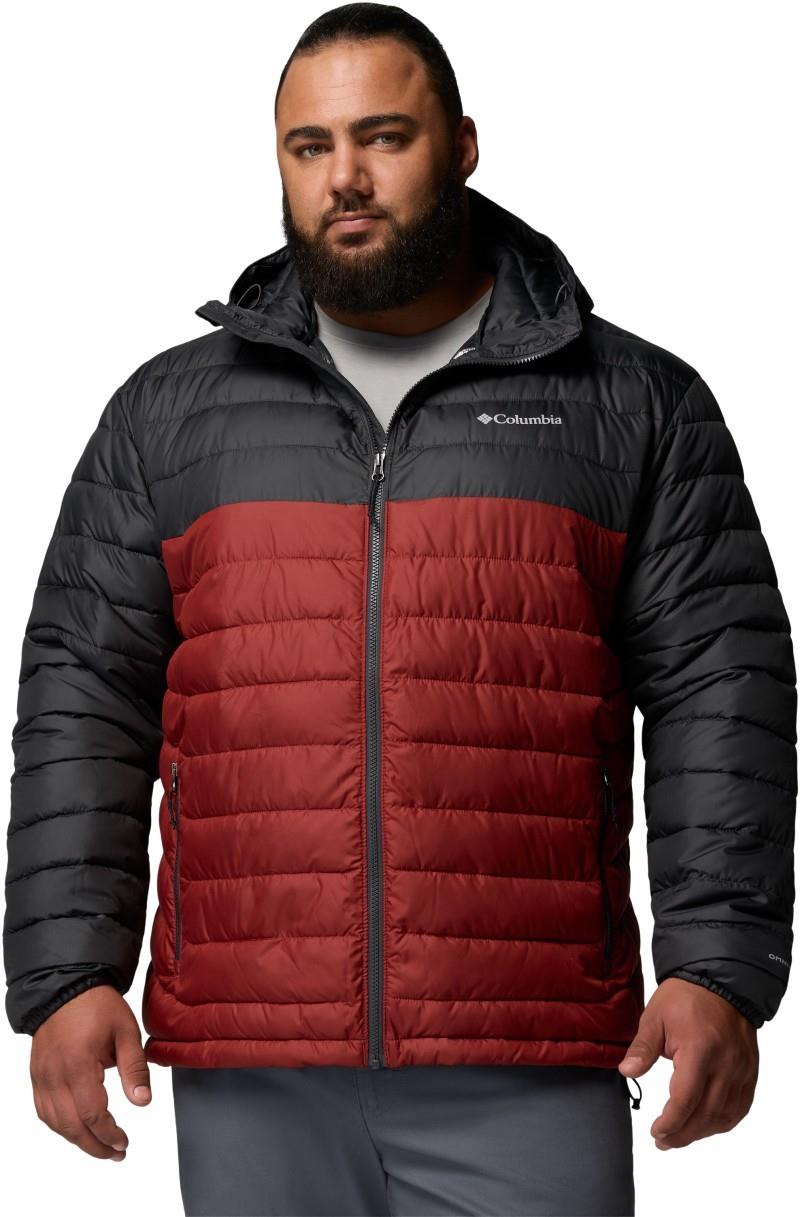 Powder Lite II Hooded Jacket, Extended - Mens - red oxide / shark 1