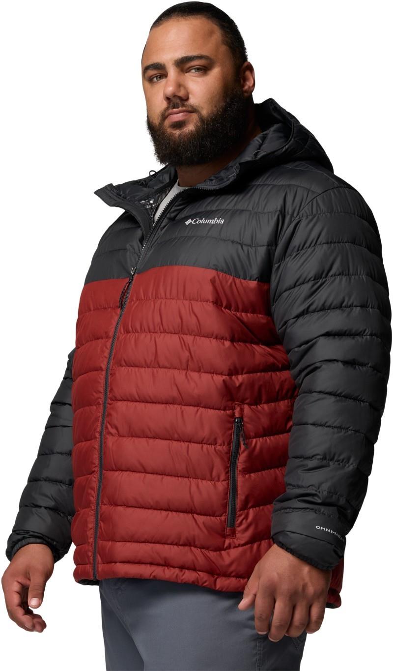 Powder Lite II Hooded Jacket, Extended - Mens - red oxide / shark 1