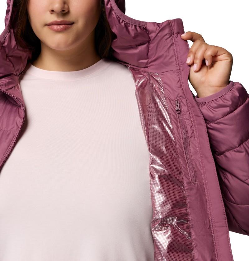Powder Lite II Hooded Jacket, Extended - Womens - antique mauve 1