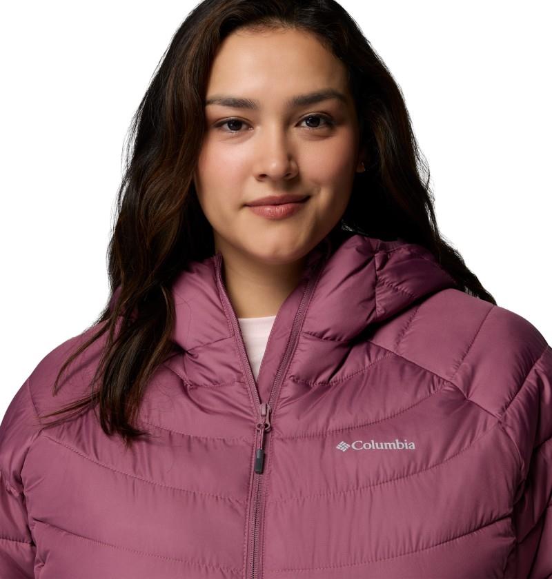 Powder Lite II Hooded Jacket, Extended - Womens - antique mauve 1