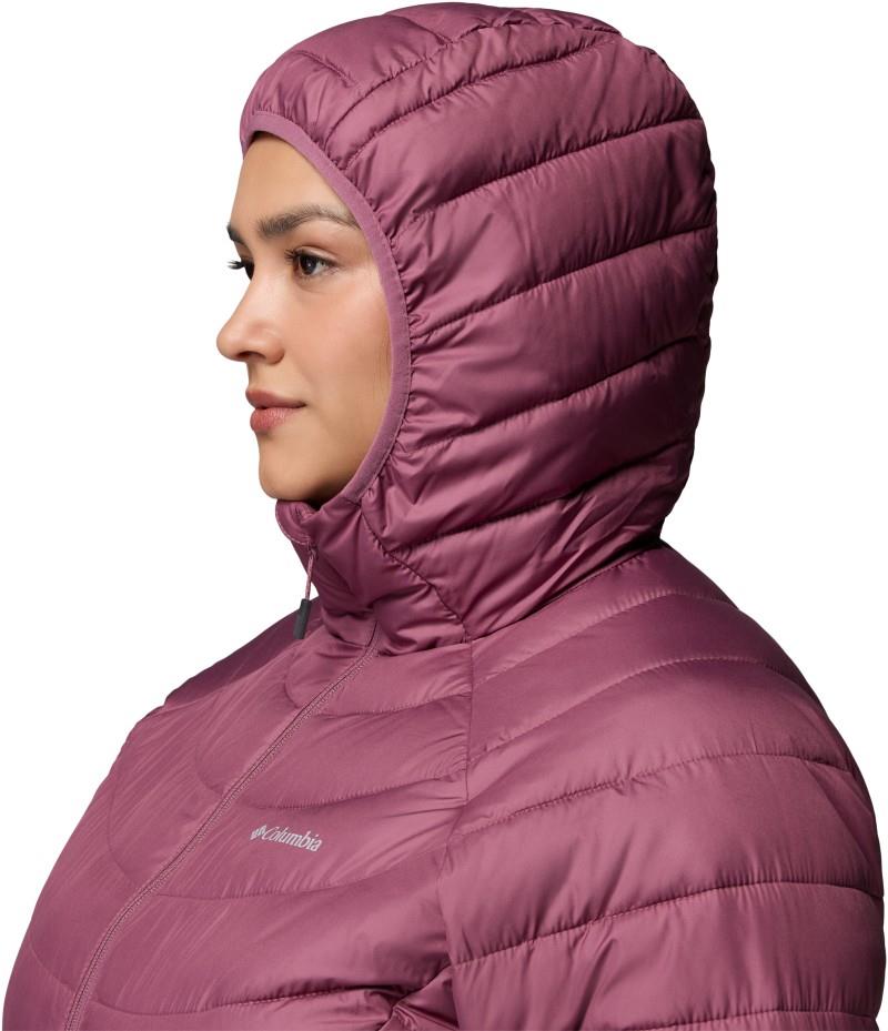 Powder Lite II Hooded Jacket, Extended - Womens - antique mauve 1