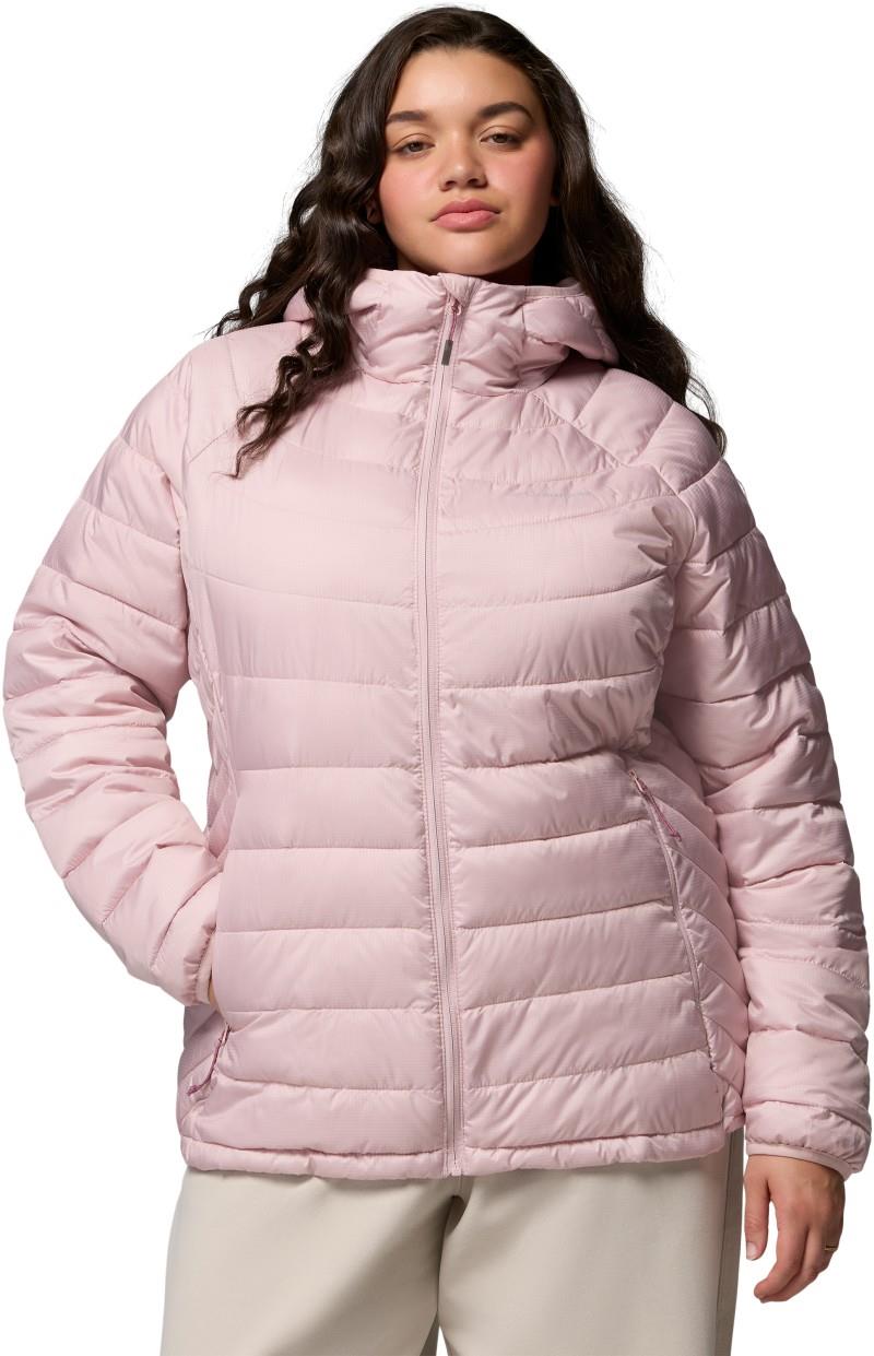 Powder Lite II Hooded Jacket, Extended - Womens - mineral pink ripstop 1