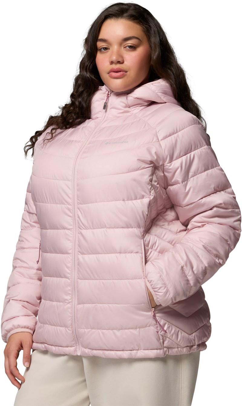 Powder Lite II Hooded Jacket, Extended - Womens - mineral pink ripstop 1