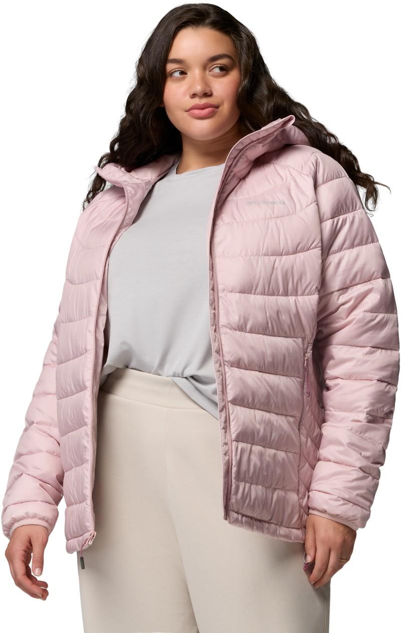 Powder Lite II Hooded Jacket, Extended - Womens - mineral pink ripstop 1