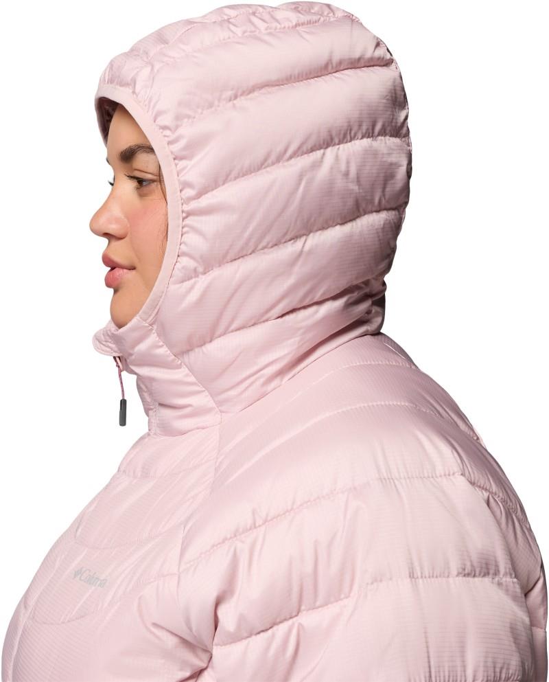 Powder Lite II Hooded Jacket, Extended - Womens - mineral pink ripstop 1