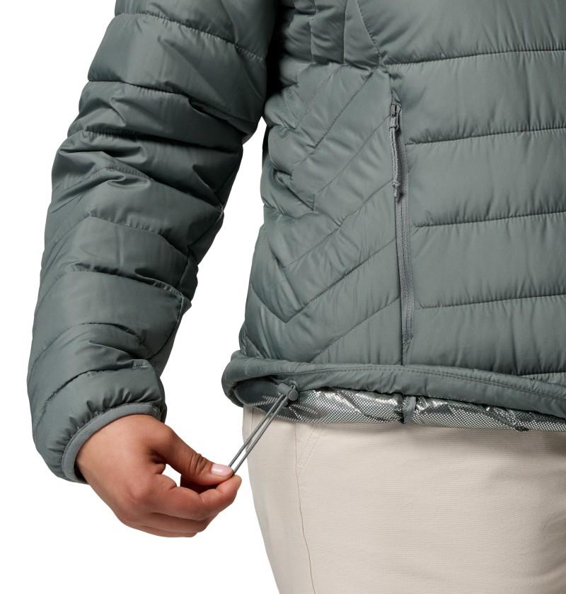 Powder Lite II Hooded Jacket, Extended - Womens - sedona sage 1