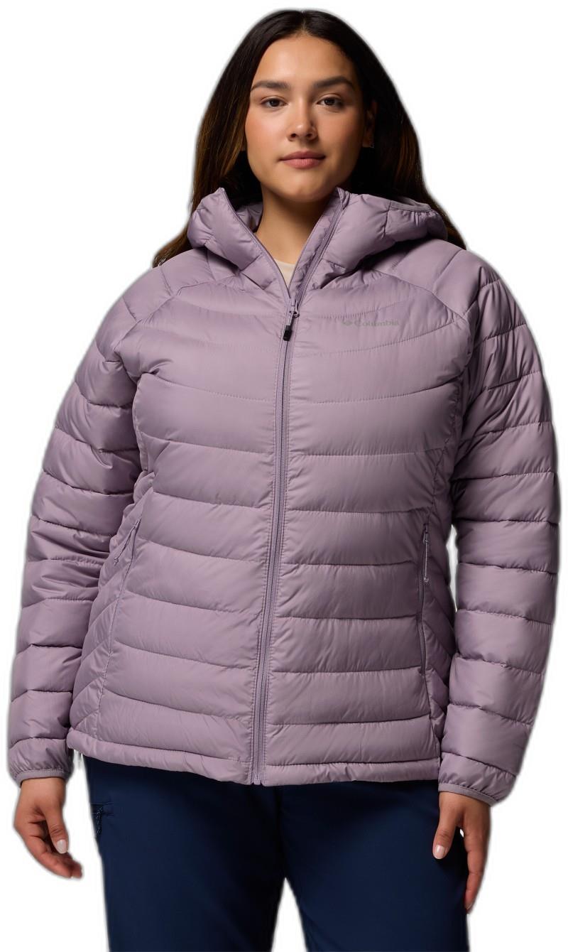Powder Lite II Hooded Jacket, Extended - Womens - shale purple 1