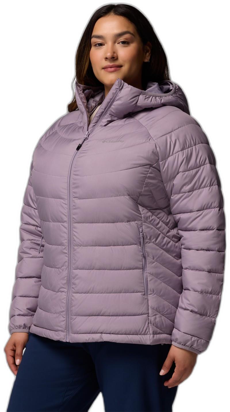 Powder Lite II Hooded Jacket, Extended - Womens - shale purple 1