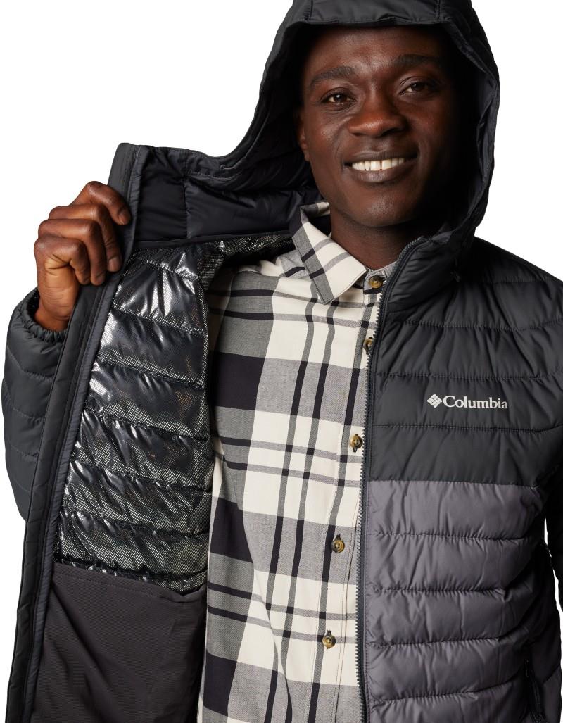 Powder Lite II Hooded Jacket, Tall - Mens - city grey / shark 1