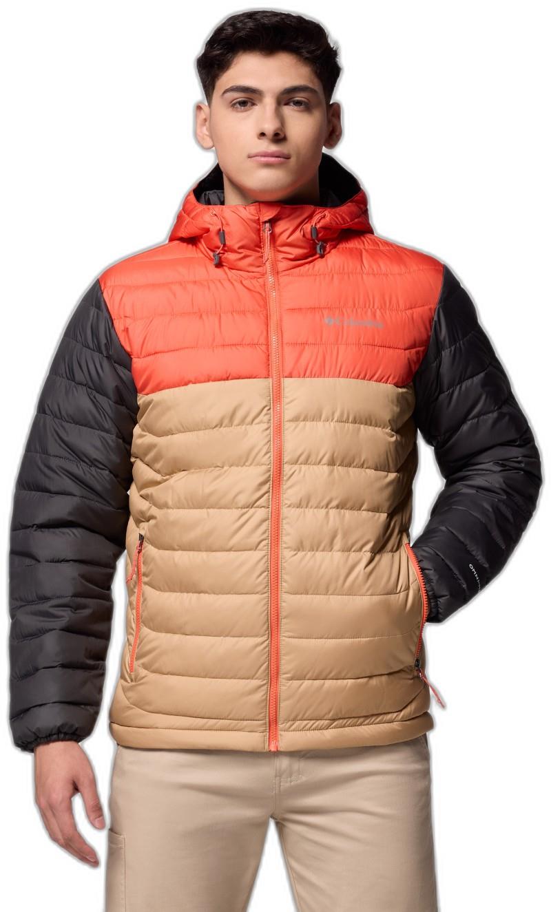 Powder Lite II Hooded Jacket - Mens - canoe / zing / shark 1