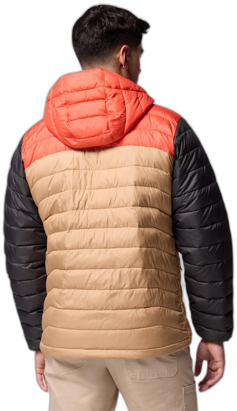 Powder Lite II Hooded Jacket - Mens - canoe / zing / shark 1