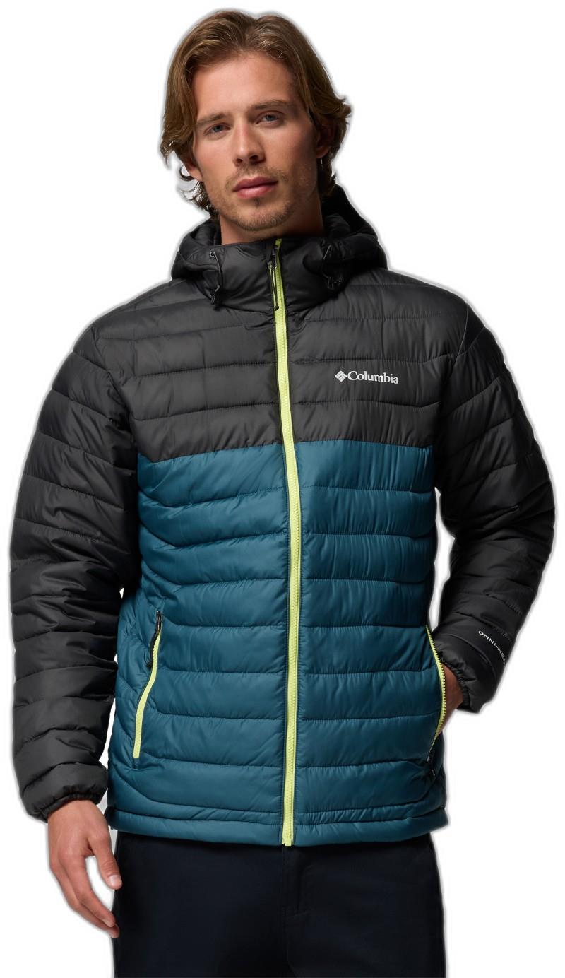 Powder Lite II Hooded Jacket - Mens - everblue / shark 1