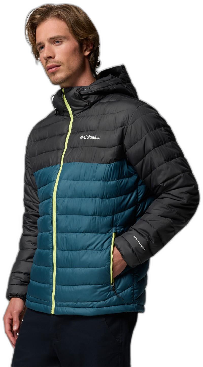 Powder Lite II Hooded Jacket - Mens - everblue / shark 1