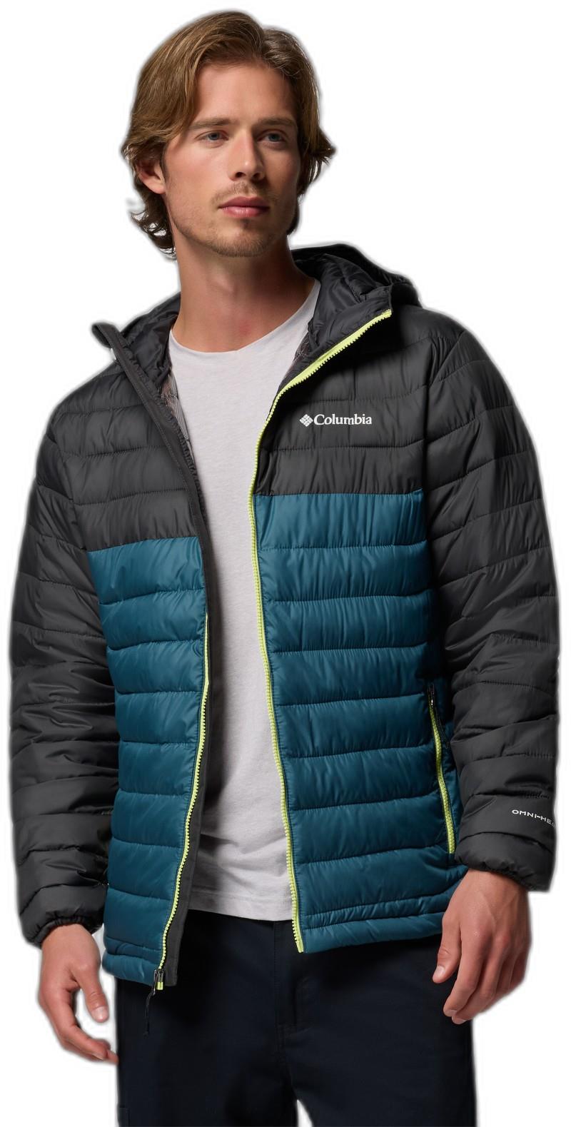 Powder Lite II Hooded Jacket - Mens - everblue / shark 1