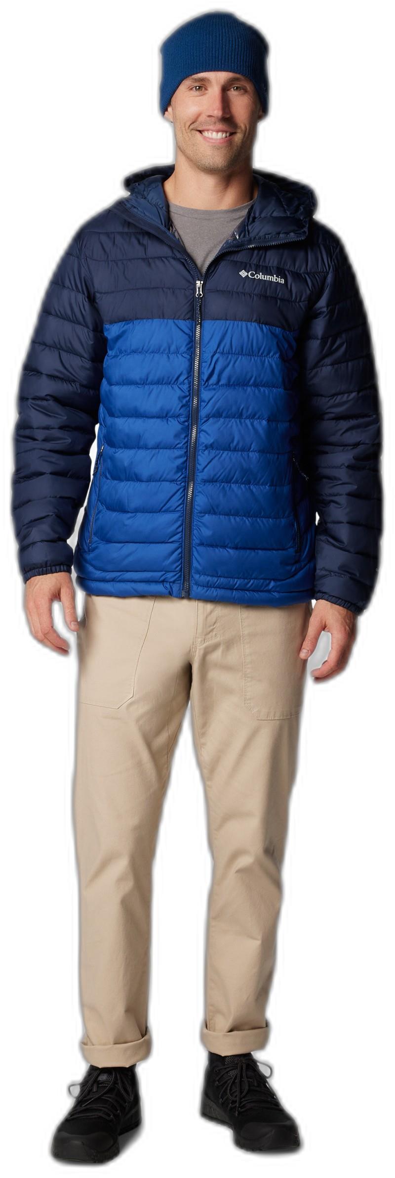 Powder Lite II Hooded Jacket - Mens - mountain blue / collegiate navy 1