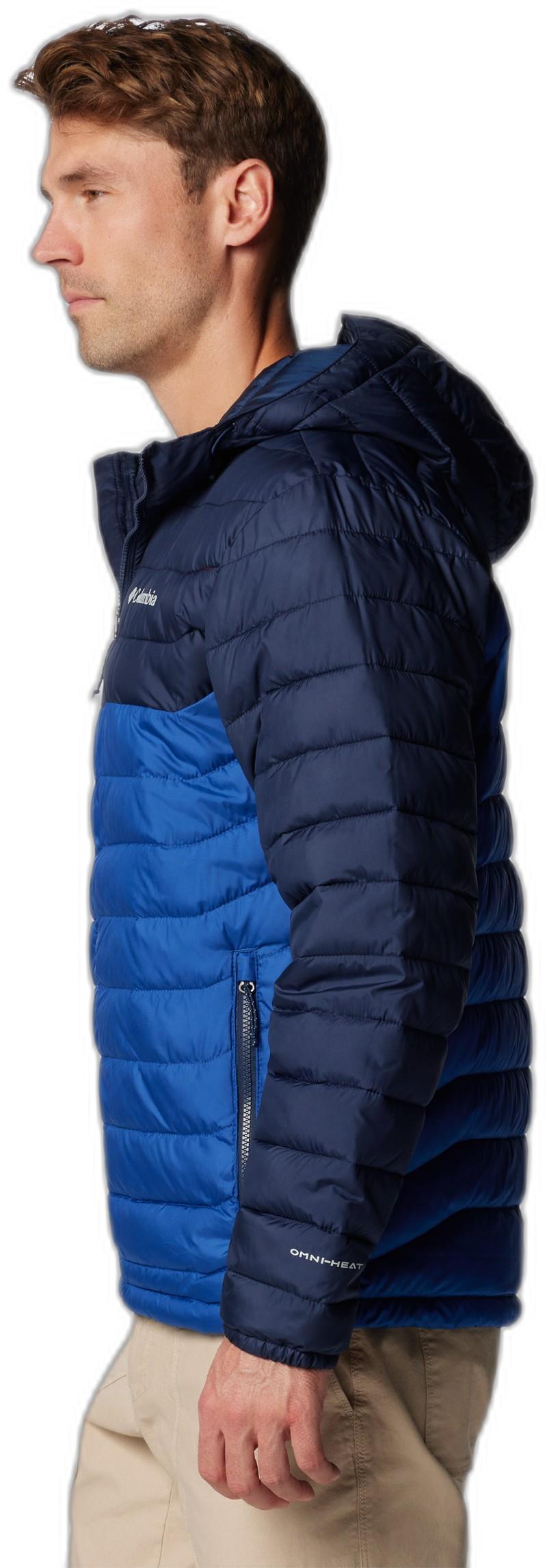 Powder Lite II Hooded Jacket - Mens - mountain blue / collegiate navy 1