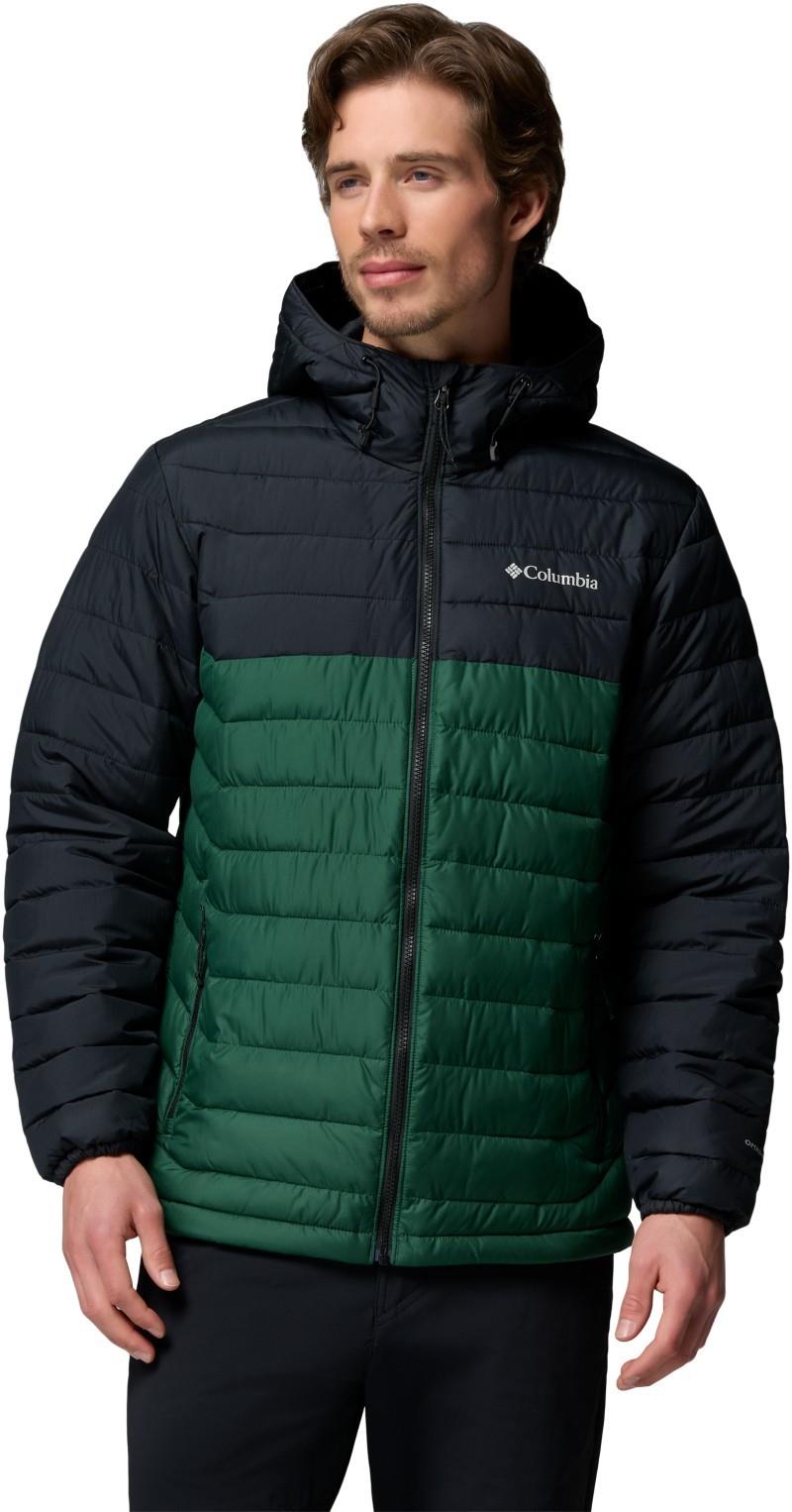 Powder Lite II Hooded Jacket - Mens - rain forest / black 1